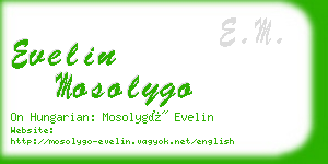 evelin mosolygo business card